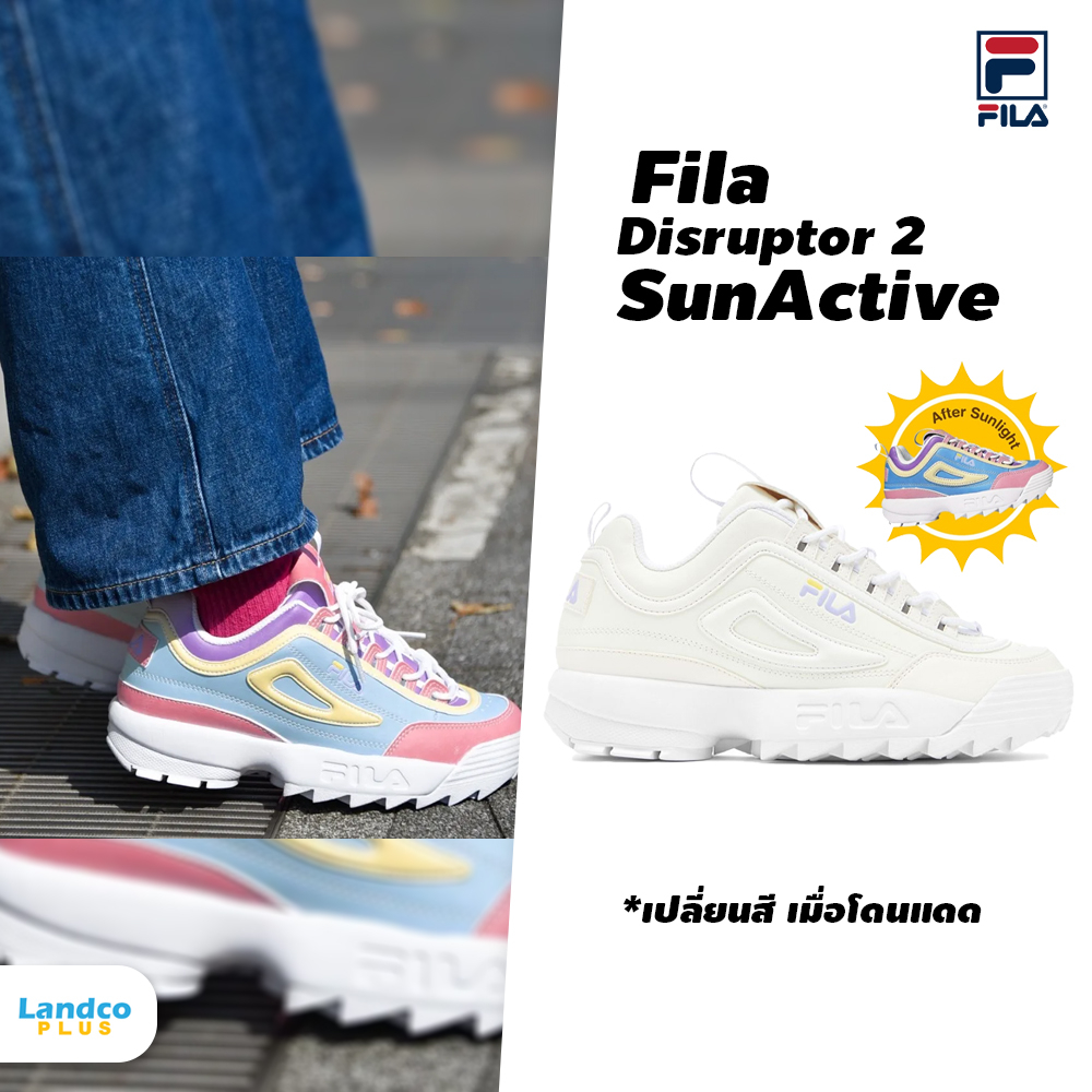Fila ฟีล่า รองเท้าผ้าใบ  รองเท้าเปลี่ยนสี Disruptor 2 SunActive 5XM01564-139 (3590)