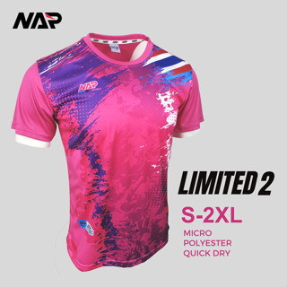 NAP LIMITED2 เสื้อกีฬาแขนสั้น ผ้าไมโคร พิเศษพิมพ์ชิ้น ลายสวย สีสดใสสุดๆ ไซส์ M-XXL 823