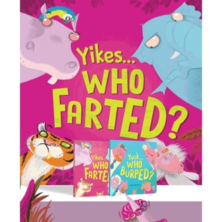 Yike Who Farted? / Yuck Who Burped? เซตบอร์ดบุ๊ค 2 เล่ม ปากกามอนสเตอร์ อ่านได้