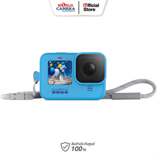 GOPRO SLEEVE+LANYAND (BLUE) ซิลิโคลนกันกระแทก