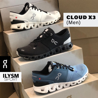 On CLOUD X 3 Men (สินค้านำเข้า พร้อมส่ง!!) รองเท้าวิ่ง ผู้ชาย น้ำหนักเบา ใส่ซ้อม ใส่แข่ง