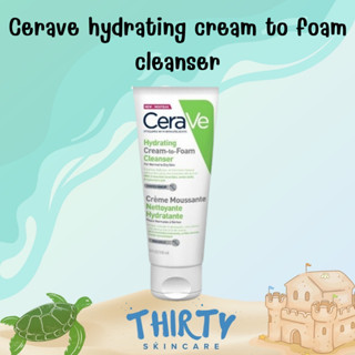 Cerave hydrating cream to foam cleanser 100ml