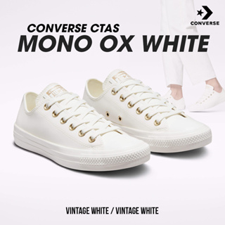 Converse คอนเวิร์ส รองเท้าผ้าใบ รองเท้าสีขาว W ​Chuck Taylor All Star Mono OX A02609CF3WTXX (2600)