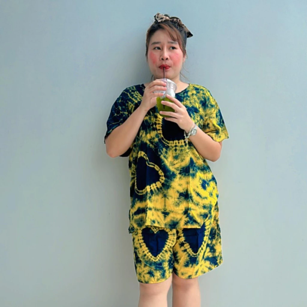 ชุดเสื้อ+กก.ขาสั้น ผ้าแมมเบิดอก 50 thumbnail 7