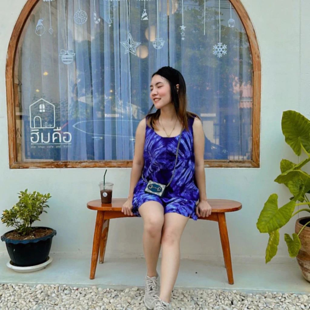 ชุดสายเดี่ยวมัดย้อม ผ้าคอตตอน อก 44 นิ้ว thumbnail 8