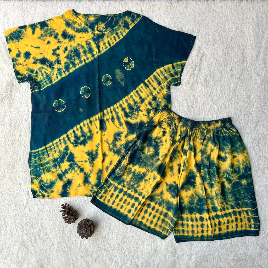 ชุดเสื้อ+กก.ขาสั้น ผ้าแมมเบิดอก 50 thumbnail 6