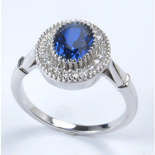 แหวนพลอยไพลิน แท้( Blue Sapphire)