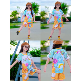 ส่งเร็ว⚡️ชุดเด็กคุโรมิ เพาเวอร์พัฟเกิล แคร์แบร์🐻💜 พร้อมส่งในไทย 1-12ขวบ🌈