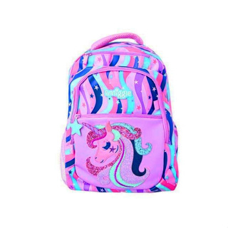 🎒Smiggle Backpacks กระเป๋าเป้ 🎒สมิกเกอร์ ขนาด 16 นิ้ว ลาย ม่วงunicorn พร้อมส่งในไทย 🛻