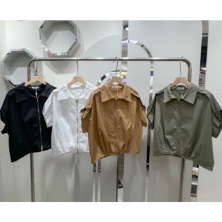 เสื้อเชิตแขนล้ำซิปหน้า (MG047)