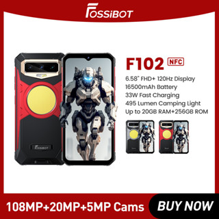 FOSSiBOT F102,Smartphone 16500mAH, ,20GB+256GB,108M Camera,Cell phone,6.58 FHD+ 120hz ,Helio G99