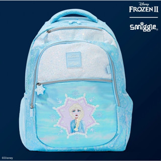 🎒Smiggle Backpacks กระเป๋าเป้ 🎒สมิกเกอร์ ขนาด 16 นิ้ว ลาย Frozen พร้อมส่งในไทย 🛻