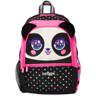 🎒Smiggle Backpacks กระเป๋าเป้ 🎒สมิกเกอร์ ขนาด 16 นิ้ว ลาย panda ดำ พร้อมส่งในไทย 🛻