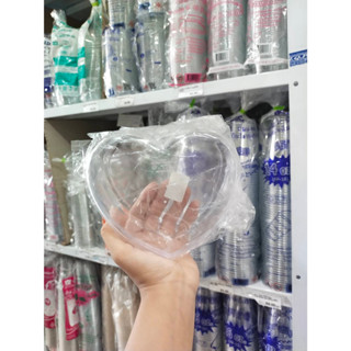 กล่องรูปหัวใจกลาง ใส 1382RW