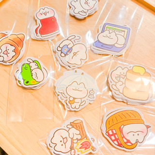 Die cut sticker สติกเกอร์ไดคัทน้องเหมียวหลากอิริยาบท [PLARIEX]