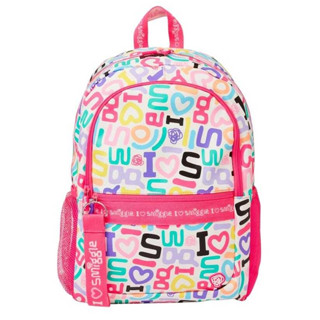 🎒Smiggle Backpacks กระเป๋าเป้ 🎒สมิกเกอร์ ขนาด 16 นิ้ว ลาย อักษรsmขาว พร้อมส่งในไทย 🛻