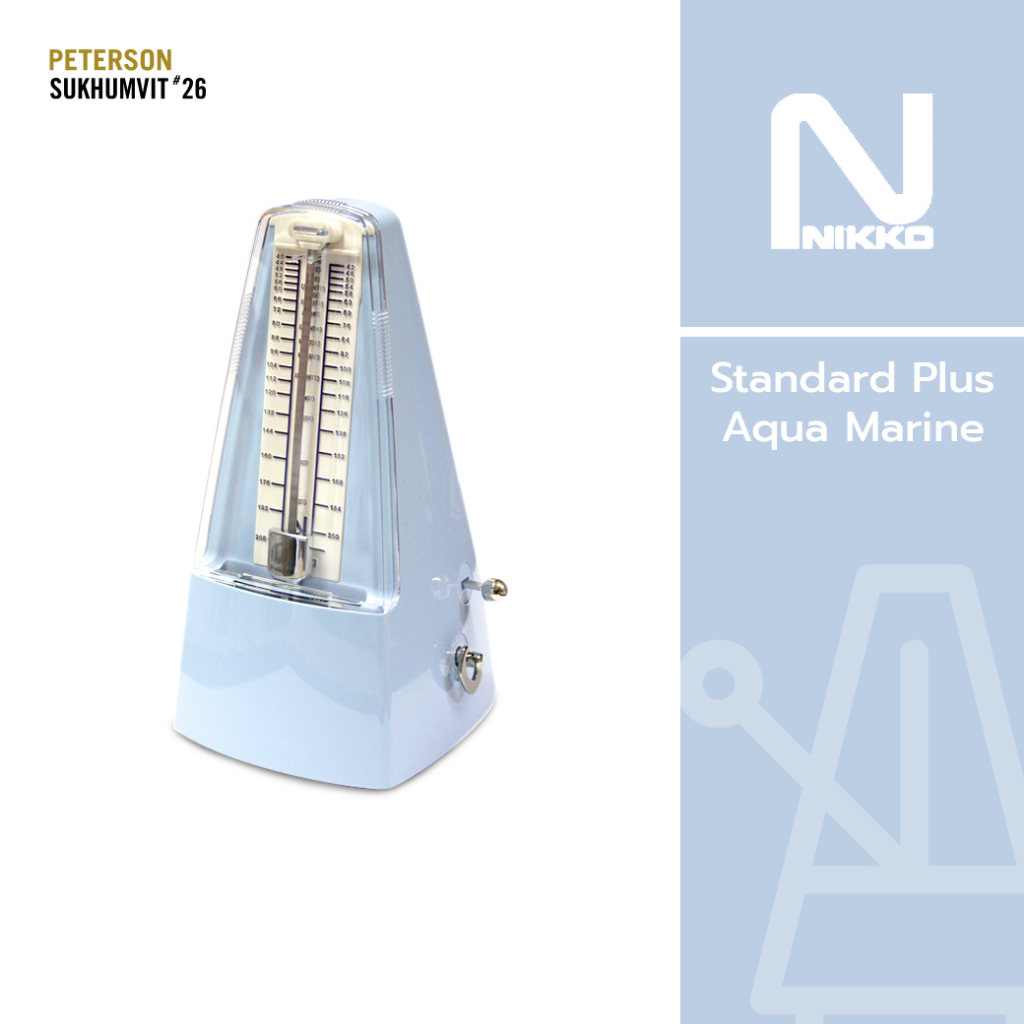 Nikko Metronome Standard Plus Aqua Marine เครื่องเคาะจังหวะ เมโทรนอม ผลิตในประเทศญี่ปุ่น