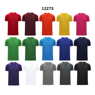 [S-2XL] FBT เสื้อฟุตบอล เสื้อผู้ชาย ใส่เล่นกีฬา ออกกำลังกาย คอกลม ฟิสเนต สีพื้น รหัส 12273