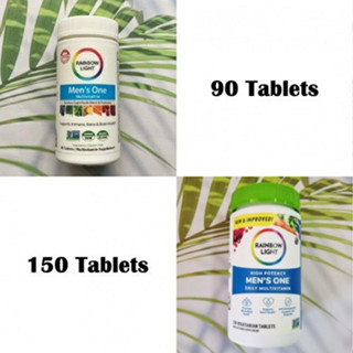 วิตามินรวมสำหรับผู้ชาย Mens One Multivitamin Rainbow Superfoods Blend &amp; Probiotics 90 or 150 Tablets (Rainbow Light®)