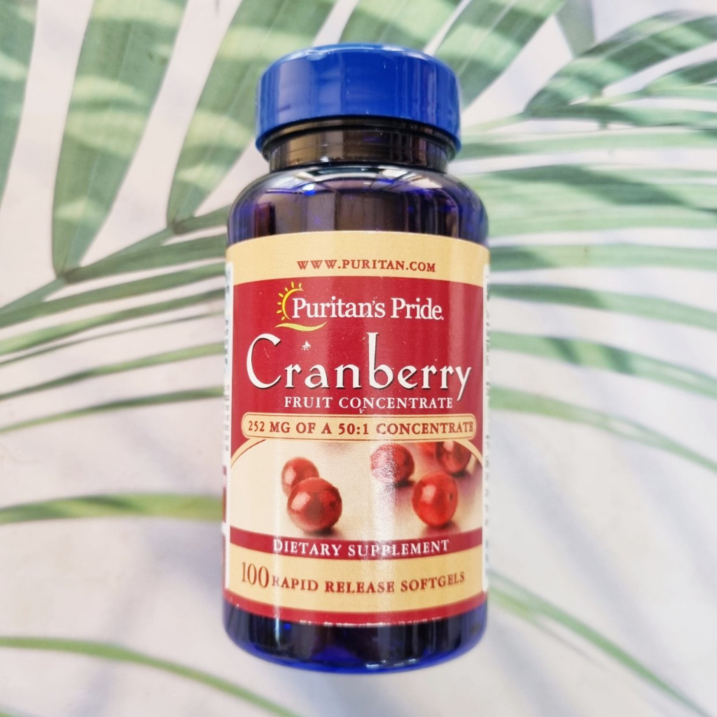 สารสกัดแครนเบอร์รี่เข้มข้น Triple Strength Cranberry Fruit Concentrate 12,600 mg 100 Softgels (Purit