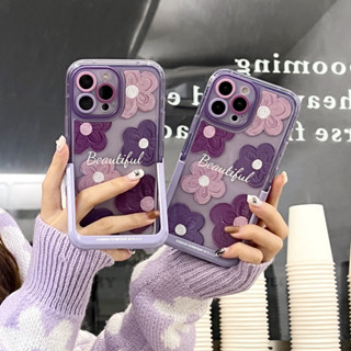 💜สินค้าใหม่มาแรง💜เคส iPhone 14 13 12 11 soft case เคสโทรศัพท์ 14 pro max case ดอกไม้ เคสป้องกันการตก ปกป้องเต็มที่