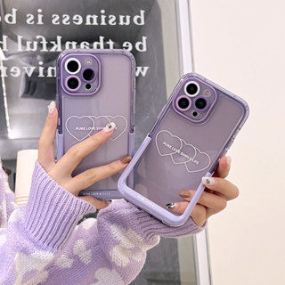 💜สินค้าใหม่มาแรง💜เคส iPhone 14 13 12 11 soft case เคสโทรศัพท์ 14 pro max case รูปหัวใจ เคสป้องกันการตก ปกป้องเต็มที่