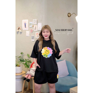 🔥Plussize🔥ชุดเซทเสื้อ+กางเกงคนอ้วน🔥  อก 44-52 (หน้าผ้า 54)   เอว 34-48