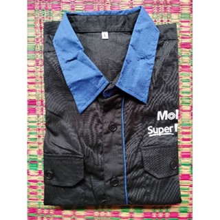 เสื้อช็อปช่างน้ำมันเครื่อง Mobil Super Moto