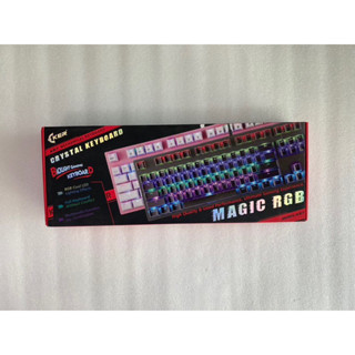 OKER K87 Gaming Keyboard Mechanical Blue Switch คีย์บอร์ดเกมมิ่ง