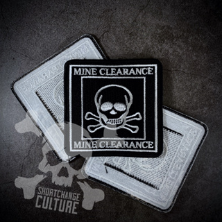 ตัวรีดติดเสื้อ ตัวรีดลายปัก อาร์มปัก Mine Clearance Team Patch - 8cm(L)x8cm(W)