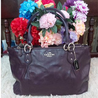 มือสอง Coach Colette Carryall F33447 หนังแท้ ของแท้ ไม่มีตำหนิ