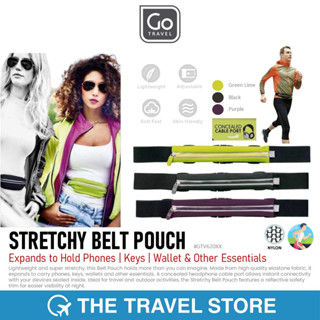 GO TRAVEL STRETCHY BELT POUCH Expands to Hold Phones | Keys | Wallet &amp; Other Essentials (GTV620XX) กระเป๋าคาดเอว