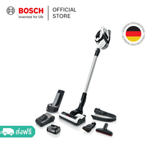 Bosch เครื่องดูดฝุ่นไร้สาย Unlimited 8 สีขาว รุ่น BBS812PCK [ฟรี! แบตเตอร์รี่เพิ่ม 1 ก้อน + แท่นชาร์จไว 1 ชิ้น]