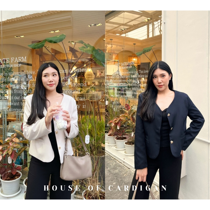 Judie Blazer - เสื้อเบลเซอร์แขนยาว สไตล์เกาหลี คัตติ้งเนี้ยบ ใส่ทำงานได้