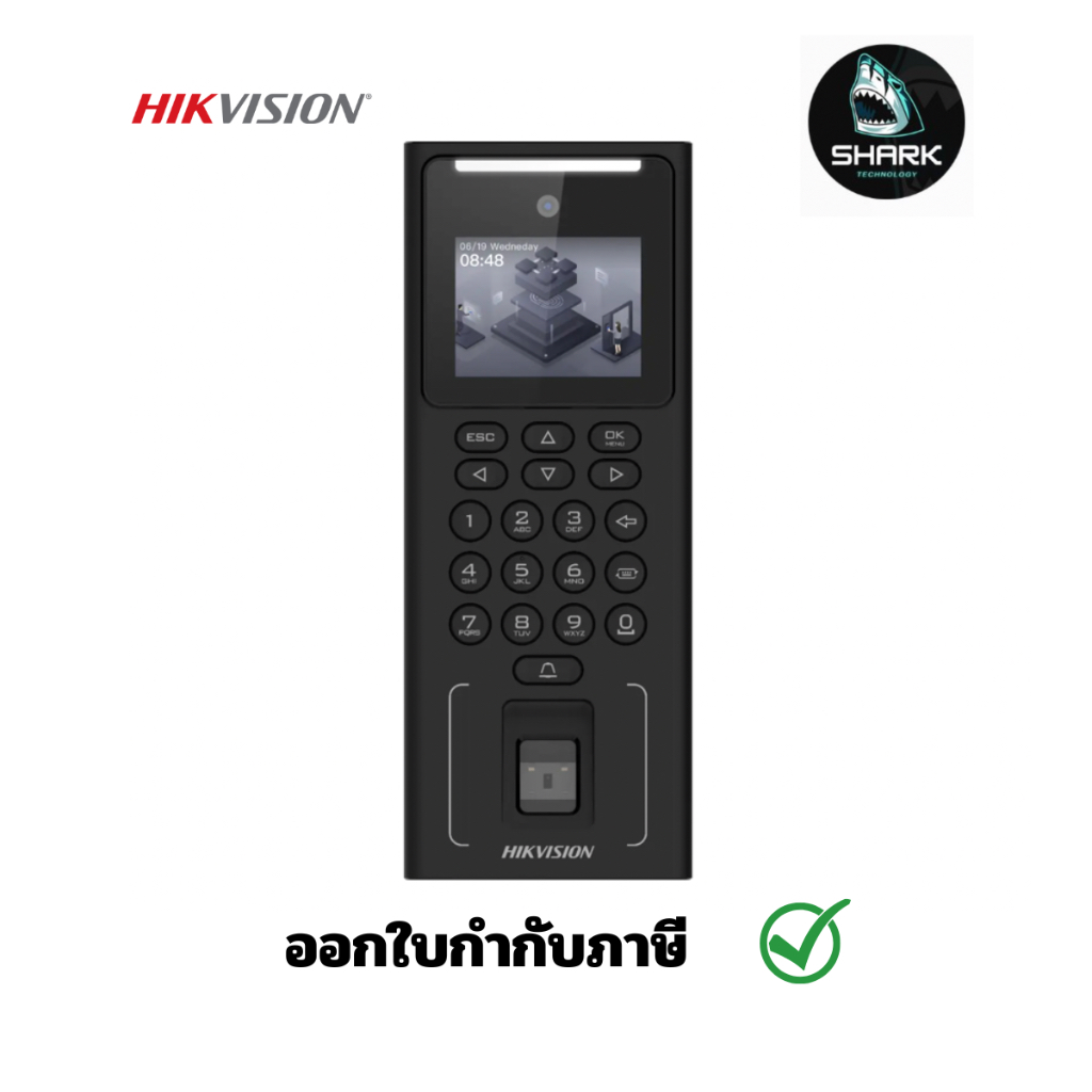 เครื่องแสกนหน้า ลายนิ้วมือ Hikvision DS-K1T321MFWX Face Recognition Terminal