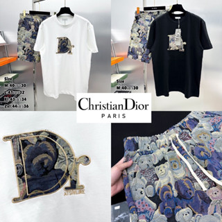 ชุดเซทผู้ชาย Dior 🏷️เสื้อ + กางเกงขาสั้น 👨🏻Hiend 1:1 | เสื้อผ้าแบรนด์เนม