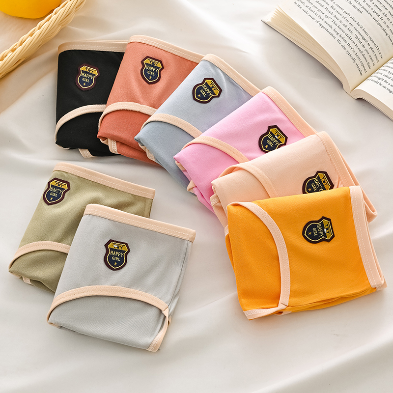 น่ารัก บางเบา สวมใส่สบาย กางเกงชั้นในผู้หญิง สไตล์ญี่ปุ่น  ผ้า COTTON 100% สีพื้น EARTH โทน สําหรับผู้หญิง พร้อมส่ง