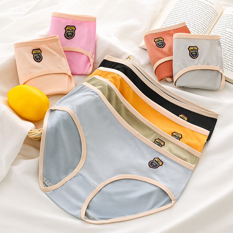 น่ารัก บางเบา สวมใส่สบาย กางเกงชั้นในผู้หญิง สไตล์ญี่ปุ่น  ผ้า COTTON 100% สีพื้น EARTH โทน สําหรับผู้หญิง พร้อมส่ง