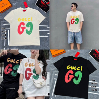 GUCCI T-SHIRT UNISEX 🖤🤍 เสื้อยืด Gucci 🏷️Hiend 1:1 cotton 💯 ร้านค้าจัดส่งไว