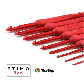 Tulip etimo red crochet hooks เข็มโครเชต์ สีแดง ใหม่ล่าสุด ของแท้ ญี่ปุ่นแท้