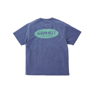 Gramicci เสื้อยืด รุ่น UNISEX ORIGINAL FREEDOM OVAL TEE NAVY PIGMENST