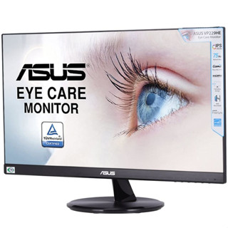 Asus Monitor(จอมอนิเตอร์)รุ่น [VP229HE] Eye Care Monitor –21.5 inch, Full HD 1920 x 1080,IPS,Frameless,75Hz,Adaptive-Sync/FreeSync™, HDMI,Eye Care,Low Blue Light Flicker Free,Wall Mountable/3Year