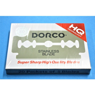 📏ถูกแท้100%) ใบมีด 2คม ดอร์โก้ Dorco Stainless Blade ใบมีดโกน มีดโกน โกนหนวด ดองโก้ (100 ใบมีด)