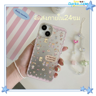 🎈จัดส่งภายใน24ชม🎈เคส for iPhone 11 14 Pro Max Case for iPhone 12 13 ป้องกันการตก การป้องกัน พื้นผิวกระจก หวานสวย