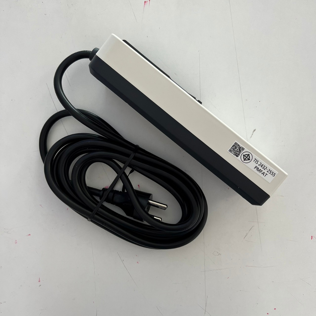 (ออกใบกำกับภาษีไม่ได้) Panasonic ปลั๊กพ่วง 5 ช่อง พร้อมสวิตช์ รุ่น WCHG 28352, WCHG 28552, WCHG 281052 สายยาว3ม.,5ม.10ม. - รูปที่ 2