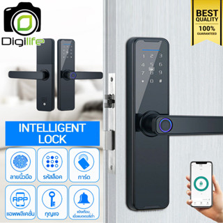 Intelligent Lock Tuya ล็อคประตูอัจฉริยะ FingerPrint,Password,Card,Key,Application สแกนลายนิ้วมือ รหัส กุญแจ แอพ / กลอน