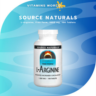 Source Naturals, L-Arginine, Free Form, 1000 mg, 100 Tablets (V.582)