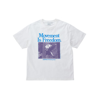 Gramicci เสื้อยืด รุ่น UNISEX MOVEMENST TEE WHITE