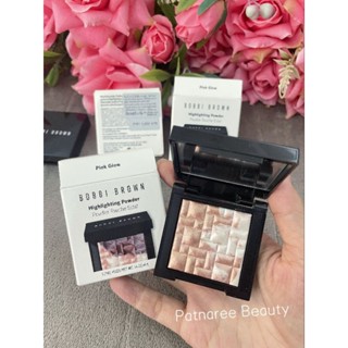 ไฮไลท์ ป้ายไทย🍀 Bobbi Hightlighter Powder mini 4g. สี PinkGlow ไฮไลท์สีทองแชมแปญ