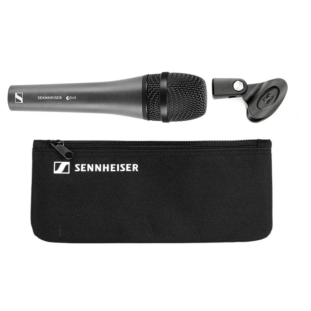 [ใส่โค้ดลด1000บ.] Sennheiser E845 / E845S ไมโครโฟน แถมฟรีหัวจับไมค์ ซองใส่ไมค์ E-845 / E-845S +ประกันศูนย์ไทย